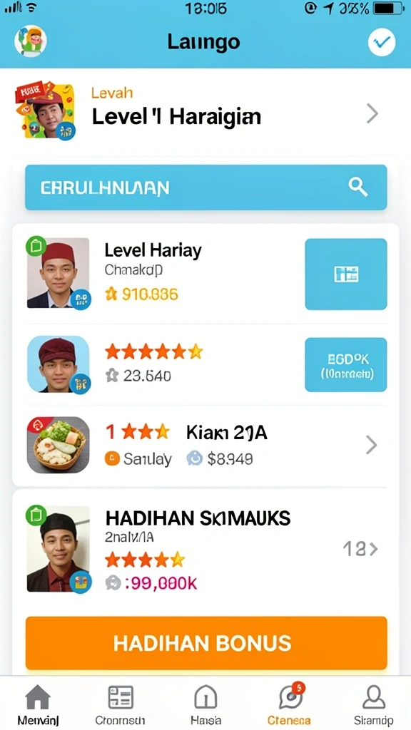bonus777 - Tampilan antarmuka yang menarik dan modern.