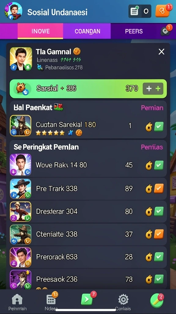 rp99 - Antarmuka permainan yang menawan dan intuitif.