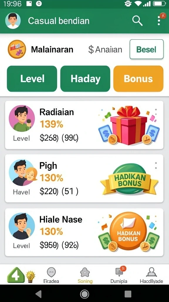 udintogel - Fitur komunitas yang memungkinkan interaksi pemain.